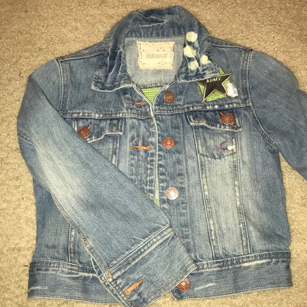 Distressed patchwork denim jacket - Picture 3 of 3